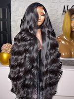 Perruques en cheveux humains bouclés ondulés densité 200, avec dentelle HD, vierges brutes, cuticules alignées, perruque frontale en dentelle, sans colle, en dentelle suisse HD