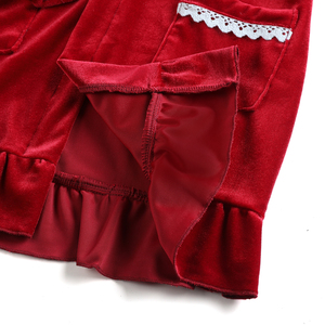 RTS pijamas <span class=keywords><strong>de</strong></span> terciopelo rojo familia a juego pjs mujeres y hombres ropa bebé niño y niña pijamas <span class=keywords><strong>de</strong></span> <span class=keywords><strong>Navidad</strong></span> - Product Image 5