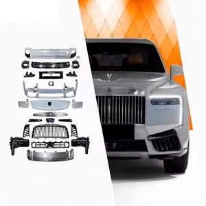 Kit carrosserie PP pour <span class=keywords><strong>Rolls</strong></span> <span class=keywords><strong>Royce</strong></span> <span class=keywords><strong>Cullinan</strong></span> 2018-2024, amélioration 2025, accessoires de carrosserie, pare-chocs, phares, calandre, échappement, lifting 2025 - Product Image 1