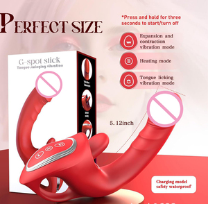 هزاز نسائي على شكل لسان لتحفيز نقطة G والبظر، أداة استمناء نسائية، ألعاب جنسية للنساء - Product Image 5