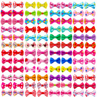 Pinces à cheveux pour animaux de compagnie Design multiple Décorations pour chiens et chats Pinces à cheveux avec fleurs colorées