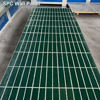 Panneaux muraux décoratifs intérieurs en marbre pour salle de bain, panneaux muraux imperméables SPC pour toilettes, panneau en pierre cristalline SPC