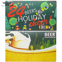 Boîte de calendrier de l'avent de bière compte à rebours vide personnalisé