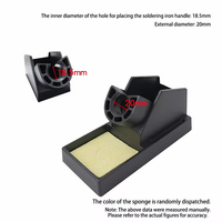 Support de fer à souder portable, support pour étain à souder avec accessoires pour fer à souder électrique