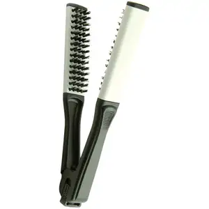 Custom Bristle Brush Portable Hair Straightener Comb Salon Ceramic Coating Strengthening Brushes For Wet