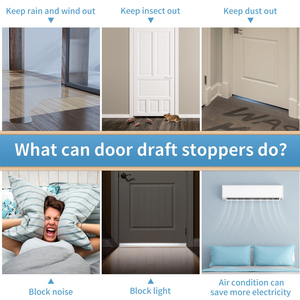 Strong Adhesive Under <strong>Door</strong> Sweep Soundproof Weather Stripping <strong>Door</strong> <strong>Draft</strong> <strong>Stopper</strong> Seal Strip for Exterior/Interior <strong>Doors</strong> - Product Image 4