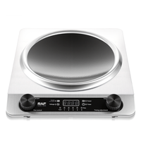 Table de cuisson à induction RAF R.8102 3500W avec affichage numérique LED, fonction minuterie, grande puissance, facile à nettoyer, appareil de cuisine électrique