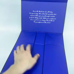 <b>Ribbon</b> handle <b>black</b> and white folding box, extra-large full cover folding gift box, for hot-stamping and logo printing - Product Image 1