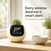 Pot de fleurs intelligent ODIS, écran LCD, arrosage automatique, capteur de surveillance pour intérieur, maison, bureau, jardin