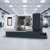 Tour CNC Fanuc à banc incliné, moyenne capacité, double broches, tourelles porte-outils à double alimentation