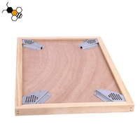 Nouvelle couvercle intérieur en bois pour ruche Langstroth, outil d'apiculture avec échappement unidirectionnel pour abeilles