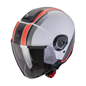Casco Scorpion Jet Exo-City II Grigio Nero Rosso XXL in Policarbonato per Moto - Product Image 1