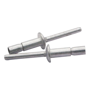 Rivets aveugles à extrémité ouverte en aluminium pour armoires et fixations de tôles, taille et épaisseur personnalisables - Product Image 1