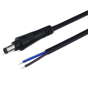 Câble d'alimentation CC personnalisé avec loquet de verrouillage 5,5x2,1 mm mâle, cordon d'extension anti-débrayage pour bandes <span class=keywords><strong>LED</strong></span>, longueur sur mesure - Product Image 1