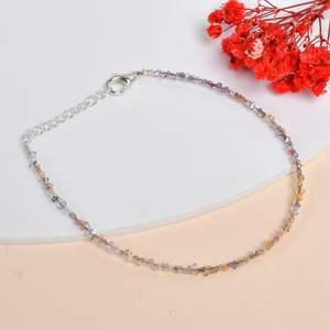 Pulsera Gemkora para mujer, mezcla de diamantes Herkimer, plata 925, joyería de cristal natural, uso diario, ajustable - Product Image 4