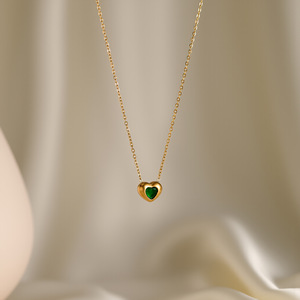 Collar de Moda Estilo Ins con Corazón de Acero Inoxidable y Zirconia, Joyería para Mujer, ¡Venta Caliente! - Product Image 5