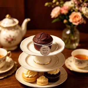 Etichette Regalo Personalizzate 'Drink Me Eat Me' per Tè e Dolci, Decorazioni Marroni per Tea Party, Etichette per Tazze e Torte - Product Image 5