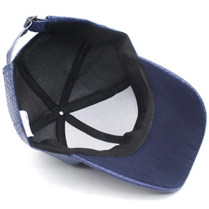 Hip Hop Street Dance Hommes Femmes Métallique Argent Crinkle Crack Texture Pu Cuir Casquette de Baseball - Product Image 6