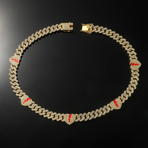 Collar de Cadena Geométrica con Corazón, Diseño Innovador y Personalizado, Estilo Punk, Moderno y Dominante, para Hombre, Venta al Por Mayor - Product Image 4