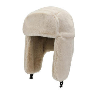 Gorro de ciclismo para hombre y mujer de otoño e invierno, gorro de esquí impermeable con puntas gruesas de piel sintética para las orejas, estilo informal - Product Image 4