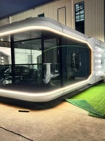 Maison mobile en capsule, micro-sejour, cabane préfabriquée, maison conteneur, villa en acier léger, maison modulaire prête à l'emploi, maison d'hôtes extérieure