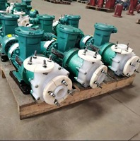 Pompe centrifuge magnétique en alliage fluoroplastique CQB40-25-160F, moteur antidéflagrant pour acide acétique, chlore liquide, acétone
