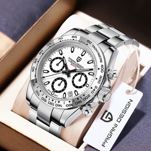 Reloj de Pulsera para Hombre PAGANI DESIGN PD1727, Reloj de Cuarzo de Moda, Acero Inoxidable, Resistente al Agua, Calendario, Multifuncional, Reloj de Negocios, RelojHombre - Product Image 2