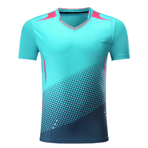 Camiseta de tenis al por mayor transpirable sublimada ropa con el logotipo personalizado del nombre del equipo del club impresión popular uniformes de camiseta de tenis - Product Image 2