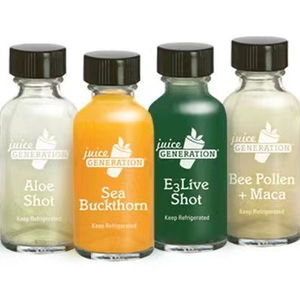 Printed 1oz 30ml <strong>Mini</strong> Shot Pressed Juice Glass <strong>Bottle</strong> Sip Drink Glass <strong>Bottle</strong> with Screw Lid - Product Image 1