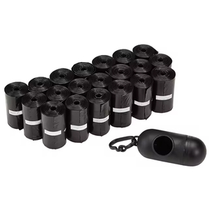 Dispensador de Bolsas Ecológicas Personalizadas para Excremento de Perro, Color Negro, con Clip para Correa, Material Plástico y EPI, Respetuoso con el Medio Ambiente - Product Image 1