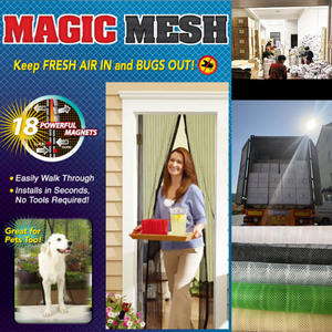 <span class=keywords><strong>Moustiquaire</strong></span> <span class=keywords><strong>Magnétique</strong></span> à Fermeture Automatique 100x210cm, Rideau Anti-Mouche pour Porte et Fenêtre - Product Image 2