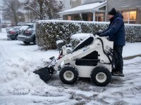 Minipala Compatta S360 con Operatore a Bordo, Carico Nominale 200kg, Pendenza di Salita 25 Gradi per Rimozione Neve in Fattoria