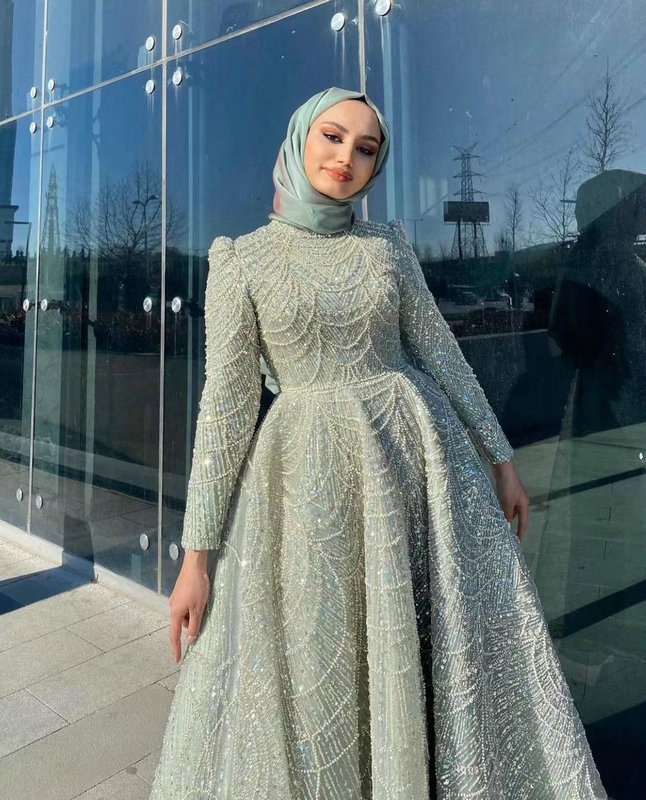 Verified Supplier Prom Dresses Muslim Chic Beaded Kaftan Gown | Alibaba.com