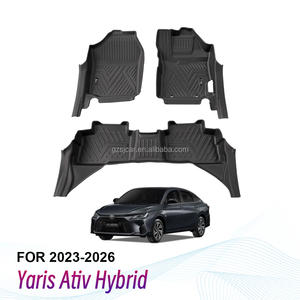 Alfombrillas de Lujo para Auto, Impermeables, Resistentes al Desgaste, para Toyota <span class=keywords><strong>Yaris</strong></span> Ativ 2023-2026 Híbrido - Product Image 1