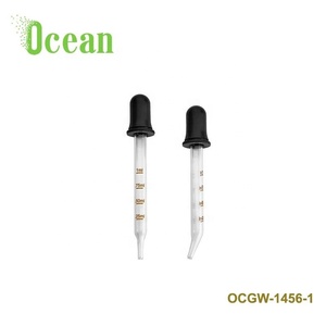 Ống Nhỏ Giọt Thủy Tinh Hiệu Chỉnh 1Ml Tinh Dầu Ống Nhỏ Giọt Với Đầu Cao Su Trắng Đen, Đầu Thẳng Và Khuỷu Tay - Product Image 5