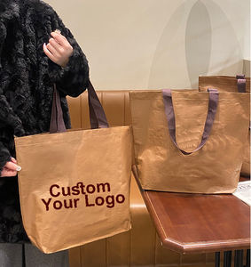 Bolsos tejidos de hombro profesionales de gama alta para mujer, bolsos de tienda de ropa, bolsas de regalo de embalaje de compras no tejidas al por mayor - Product Image 4