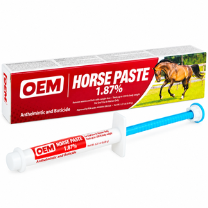 Pâte aromatisée à la pomme pour chevaux, <span class=keywords><strong>vermifuge</strong></span> oral à 1,87 %, personnalisation en usine avec support pour l'étiquetage privé - Product Image 1