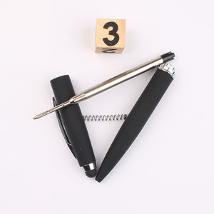 Bolígrafo de Metal Negro de Alta Calidad con Punta de Bola Mate y Logotipo Personalizado - Product Image 6