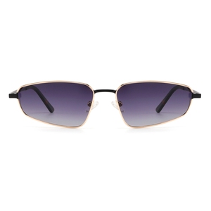 Gafas de Sol Rectangulares Unisex con Lentes Marrones, Protección UV400, Marco Metálico, Estilo Moderno para Adultos - Product Image 6