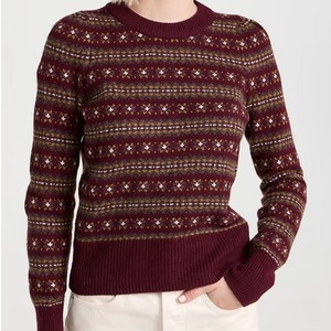 Vente en gros de pulls en tricot à col rond pour femmes LASARO, manches longues, couleur unie, vêtements décontractés d'hiver, coupe régulière, 100% coton respirant - Product Image 3