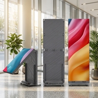 Affichage numérique LED intérieur P1.53, 3840Hz, raccordement magnétique sans soudure, affichage LED pliable pour hall d'hôtel