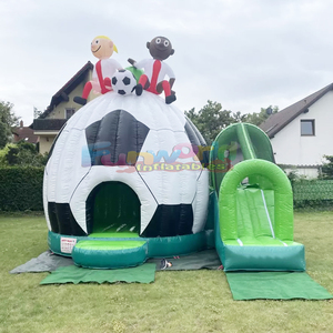 Château gonflable pour enfants, structure de jeux gonflable, toboggan gonflable, terrain de foot gonflable pour fêtes en plein air - Product Image 5
