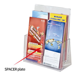 Bảng Top Acrylic Brochure chủ đứng, treo tường giữ tờ rơi, Acrylic hiển thị Tạp Chí đứng - Product Image 3