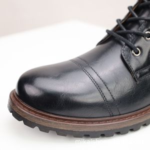 Nuevas Botas de Motero con Cierre Metálico Negro para Hombre, Botas de Trabajo de Caña Alta, Casuales, Cómodas, Duraderas y Modernas - Product Image 6