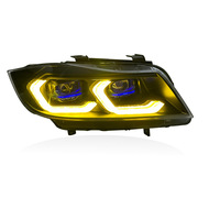 Pour BMW Série 3 E90 05-12, modification de l'ensemble de phares à LED bicolores, feux de jour 05-12, 12V