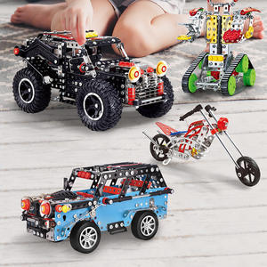 Science technologie jouets aides alliage assemblé Jet ingénierie pelle grande roue bricolage moto réservoir jouet voiture - Product Image 5