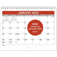 Calendario de mesa plegable de papel ecológico con logotipo personalizado, diseño de tamaño privado, diario, planificador mensual de páginas, calendario de pared