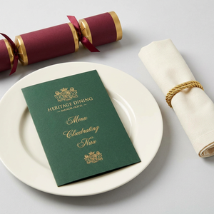 Cracker de Noël personnalisé imprimé, élégant et chaleureux, pour table de dîner festive d'hôtel de luxe - Product Image 3