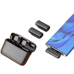 New J13 một-to-hai hệ thống Lavalier Micro không dây hiển thị kỹ thuật số sạc trường hợp qua biên giới phòng thu sử dụng loại C nhựa - Product Image 1