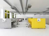 Bureau fixe ergonomique moderne Poste de travail industriel nouvellement conçu Tiroirs intégrés pour la maison, les affaires et le bureau